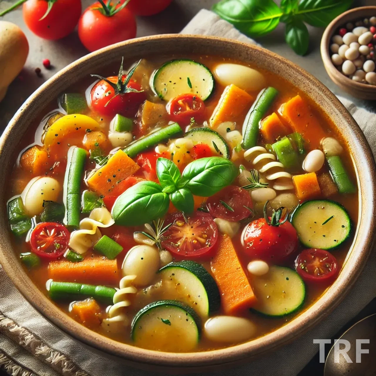 Soupe minestrone traditionnelle italienne