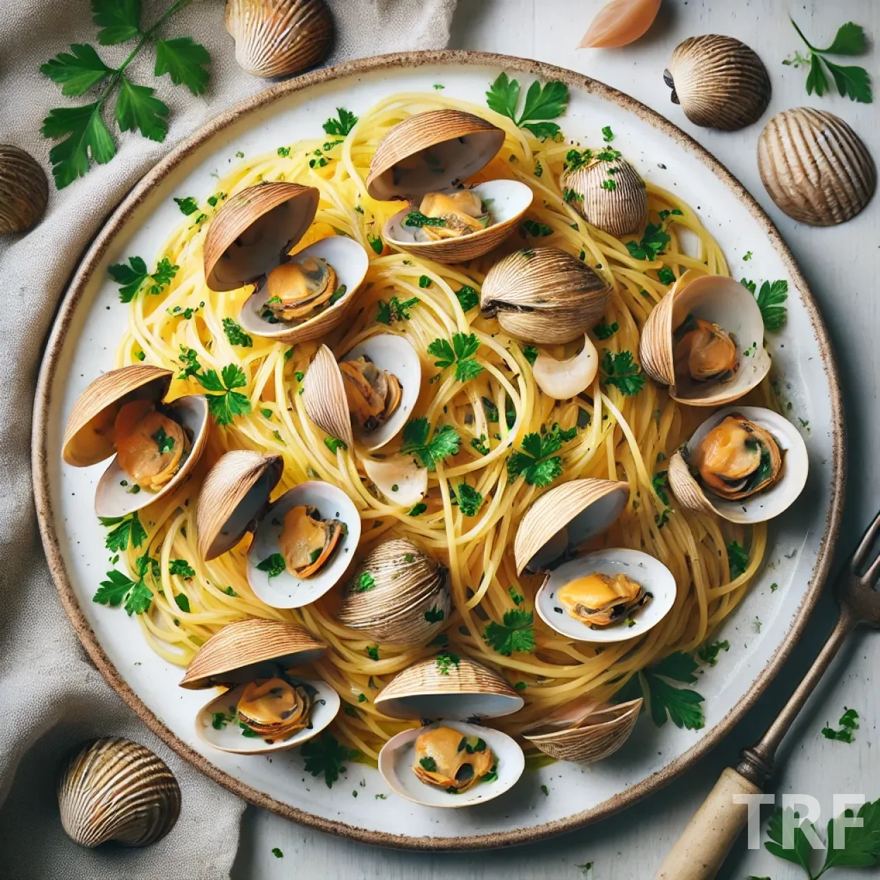 Spaghetti alle Vongole plat italien traditionnel