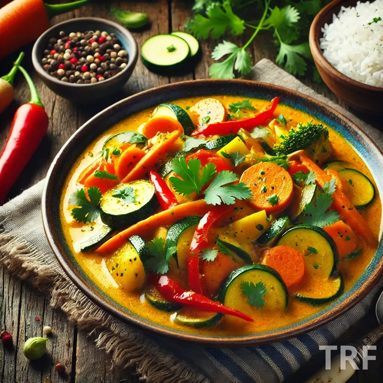 Curry de légumes au lait de coco