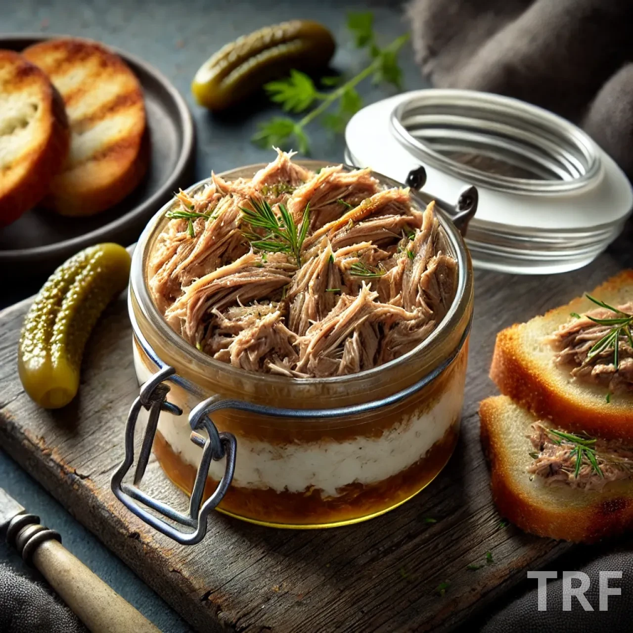 Rillettes d'oie maison, savoureuses et fondantes