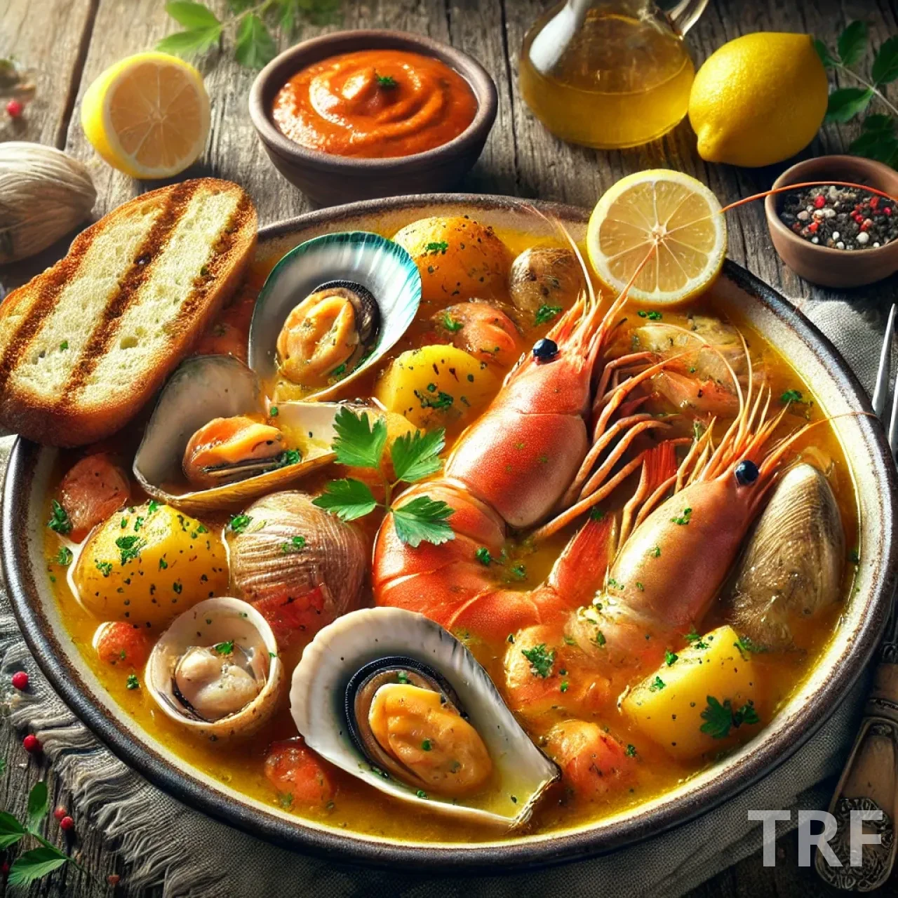 Bouillabaisse, un plat traditionnel de Marseille à base de poissons et fruits de mer