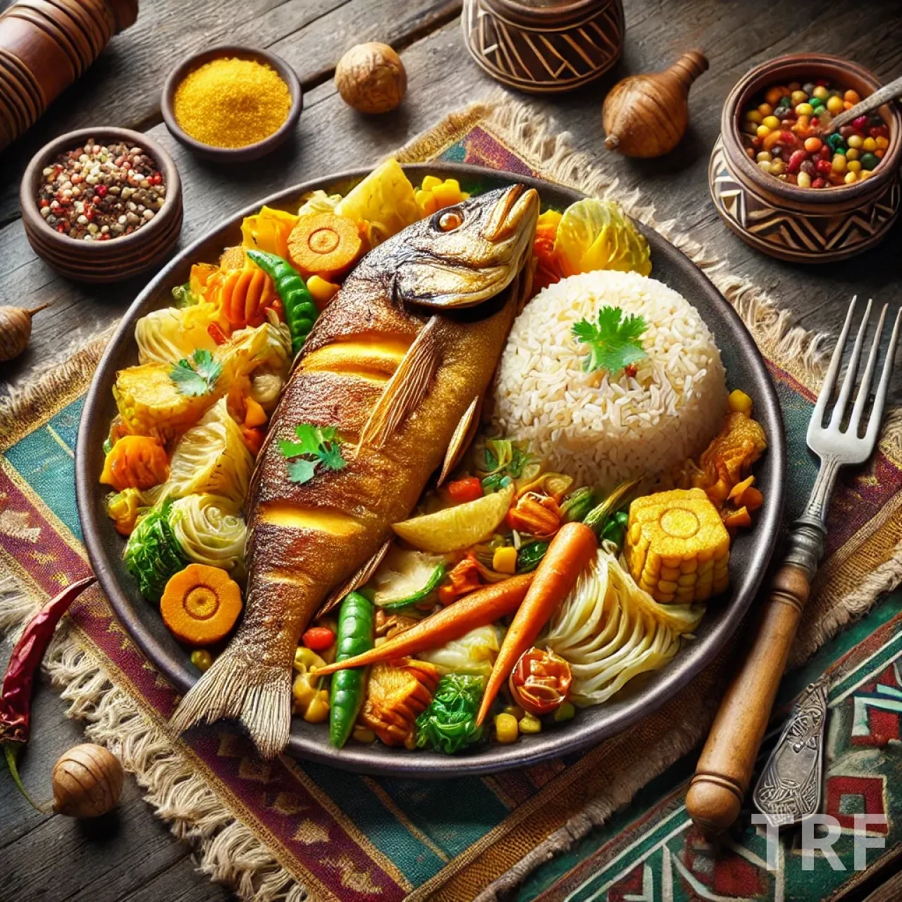 Thiéboudienne, le plat traditionnel sénégalais à base de poisson, riz et légumes