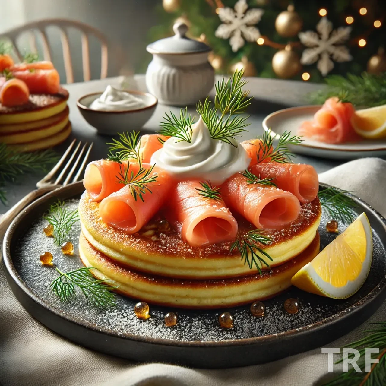 Saumon fumé et blinis maison, une entrée de Noël raffinée