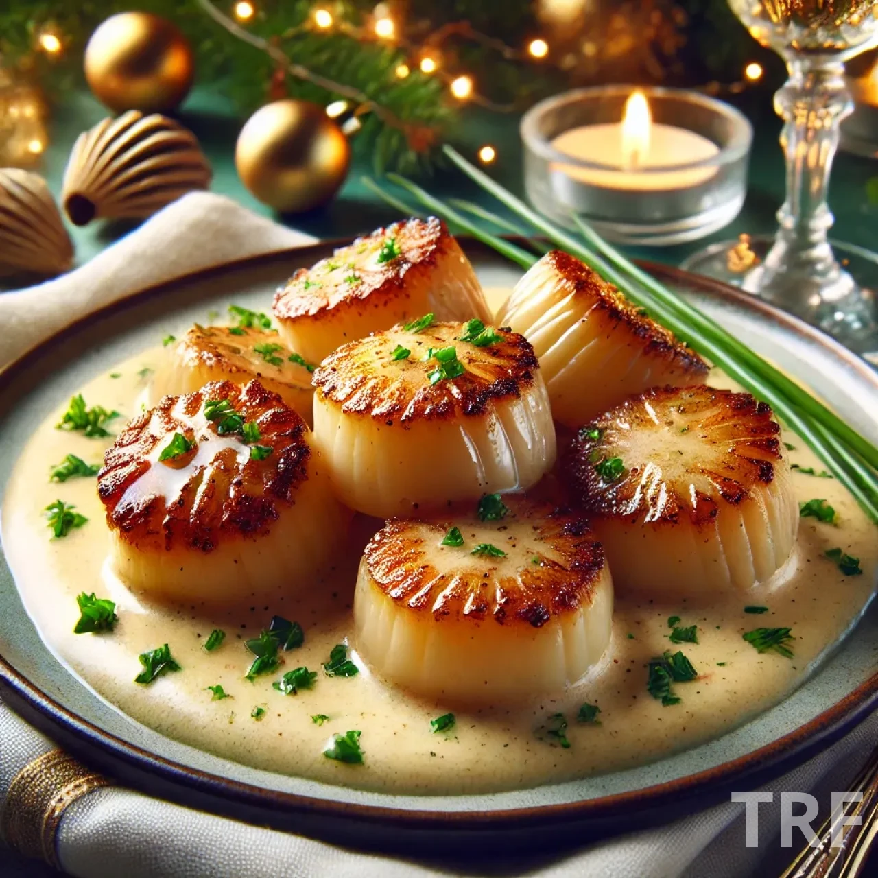 Noix de Saint-Jacques à la crème de champagne, recette raffinée pour Noël