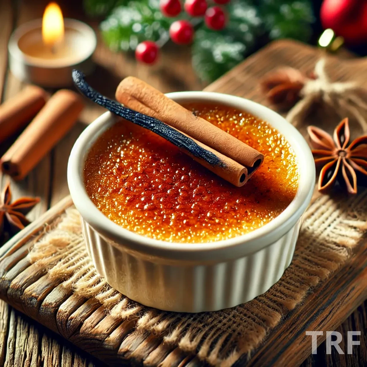 Crème brûlée à la vanille et à la cannelle, un dessert gourmand pour Noël