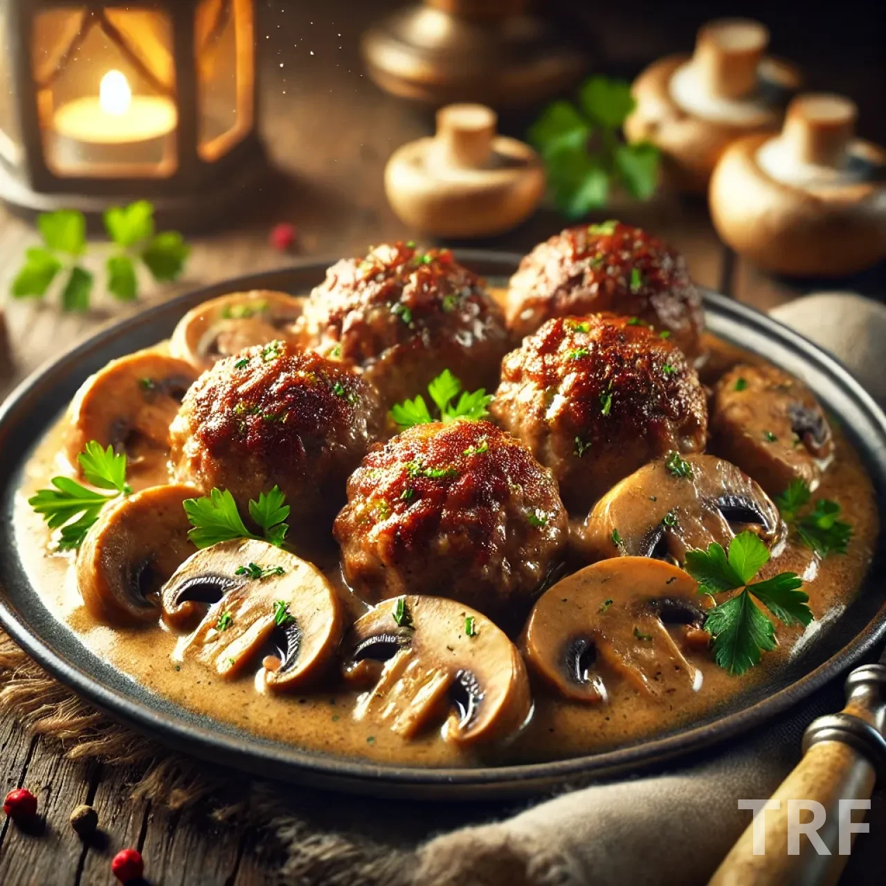 Boulettes de viande aux champignons, un plat savoureux et facile à préparer