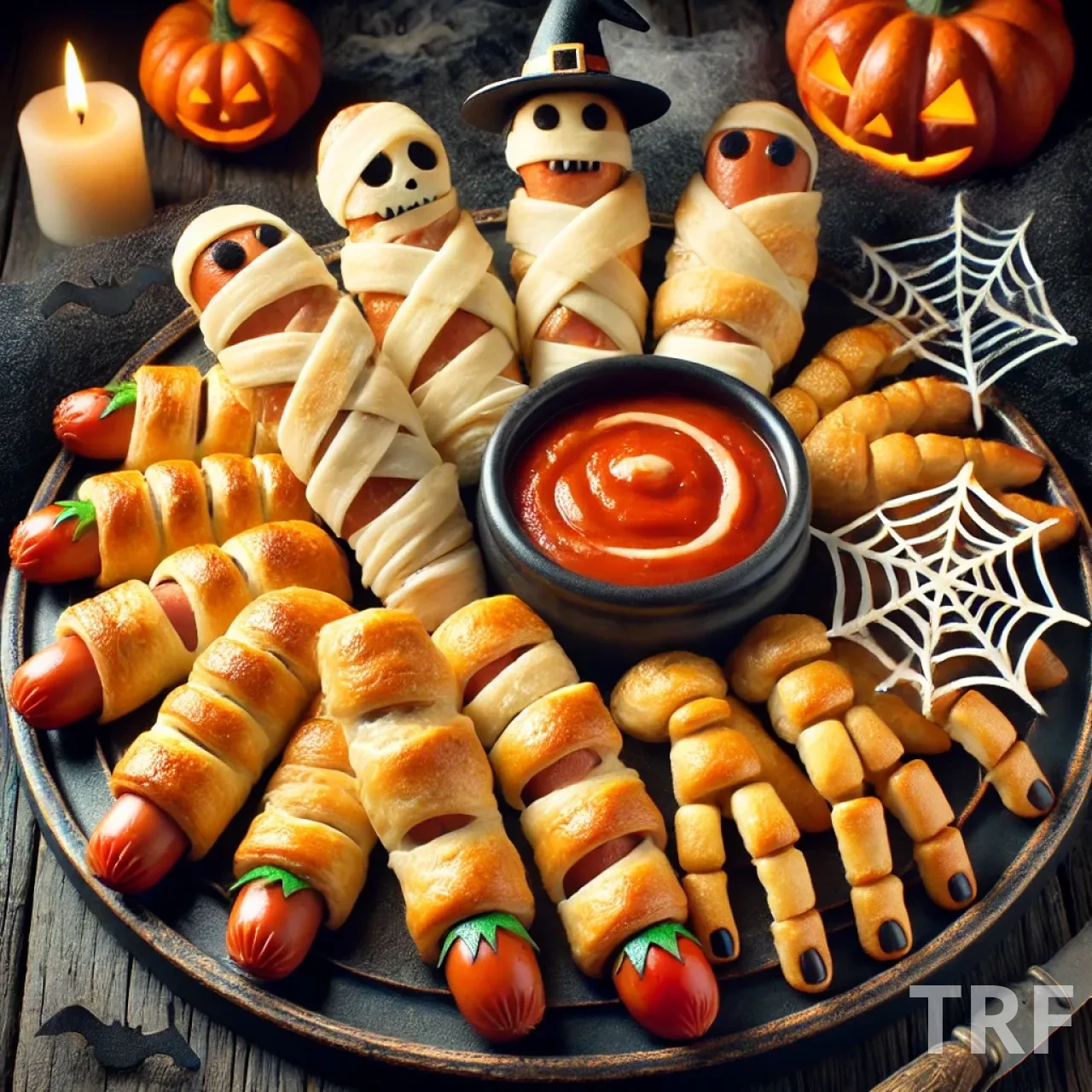 Apéro Halloween original avec des idées de snacks effrayants pour un idée repas soir réussi