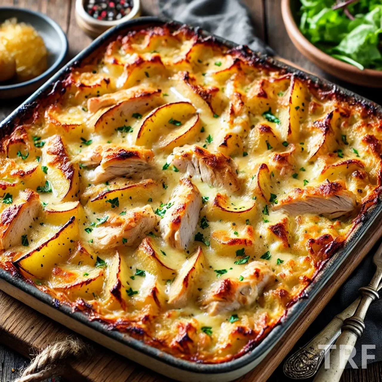 Gratin de poulet et pommes de terre, une idée repas soir facile et savoureuse