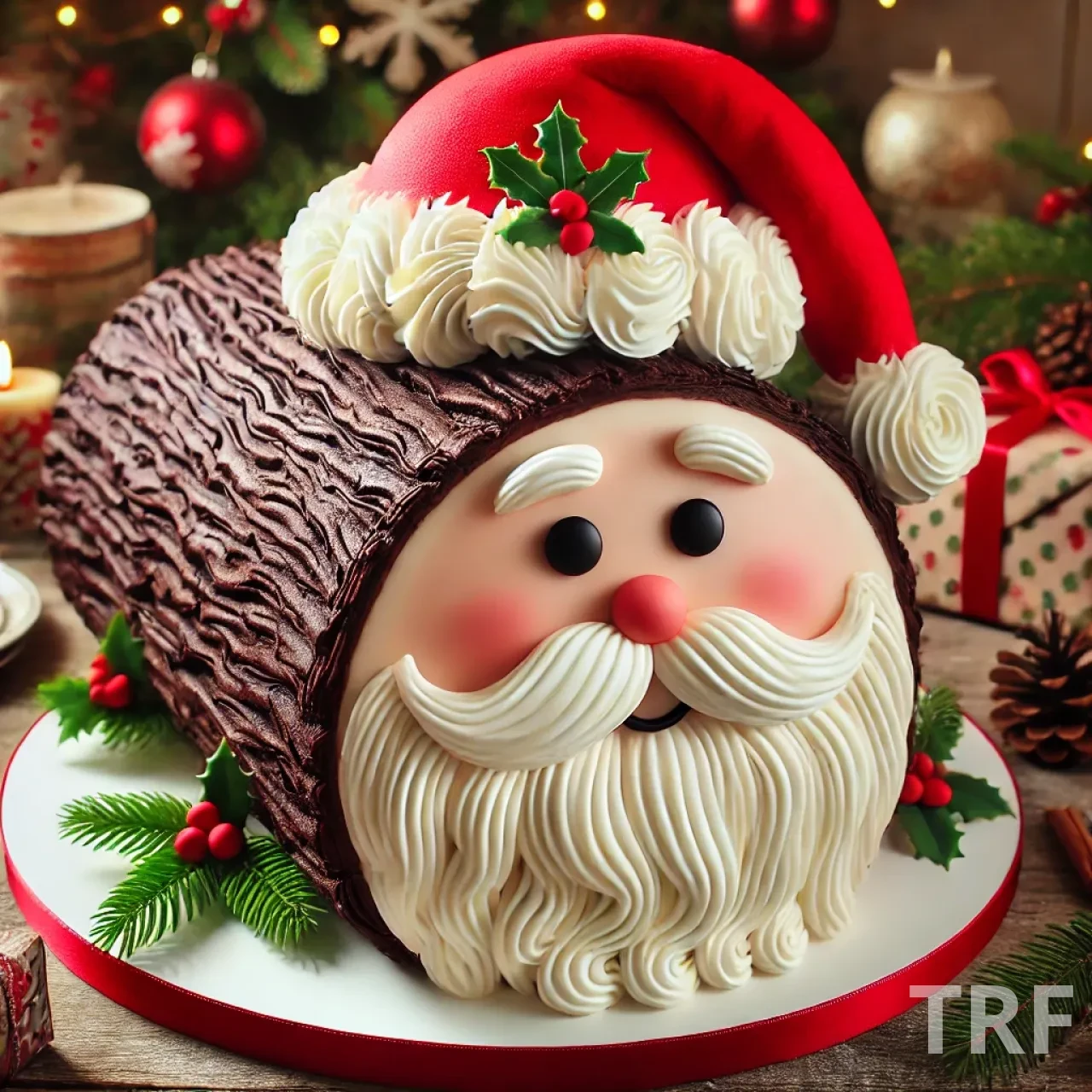 Bûche de Noël Papa Noël