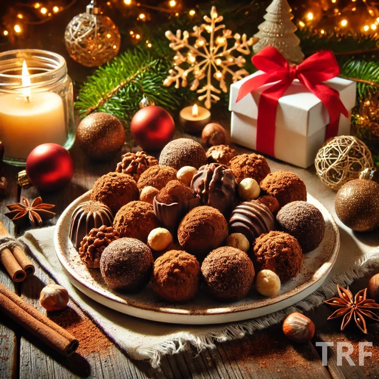 Truffes au Chocolat et à la Noisette