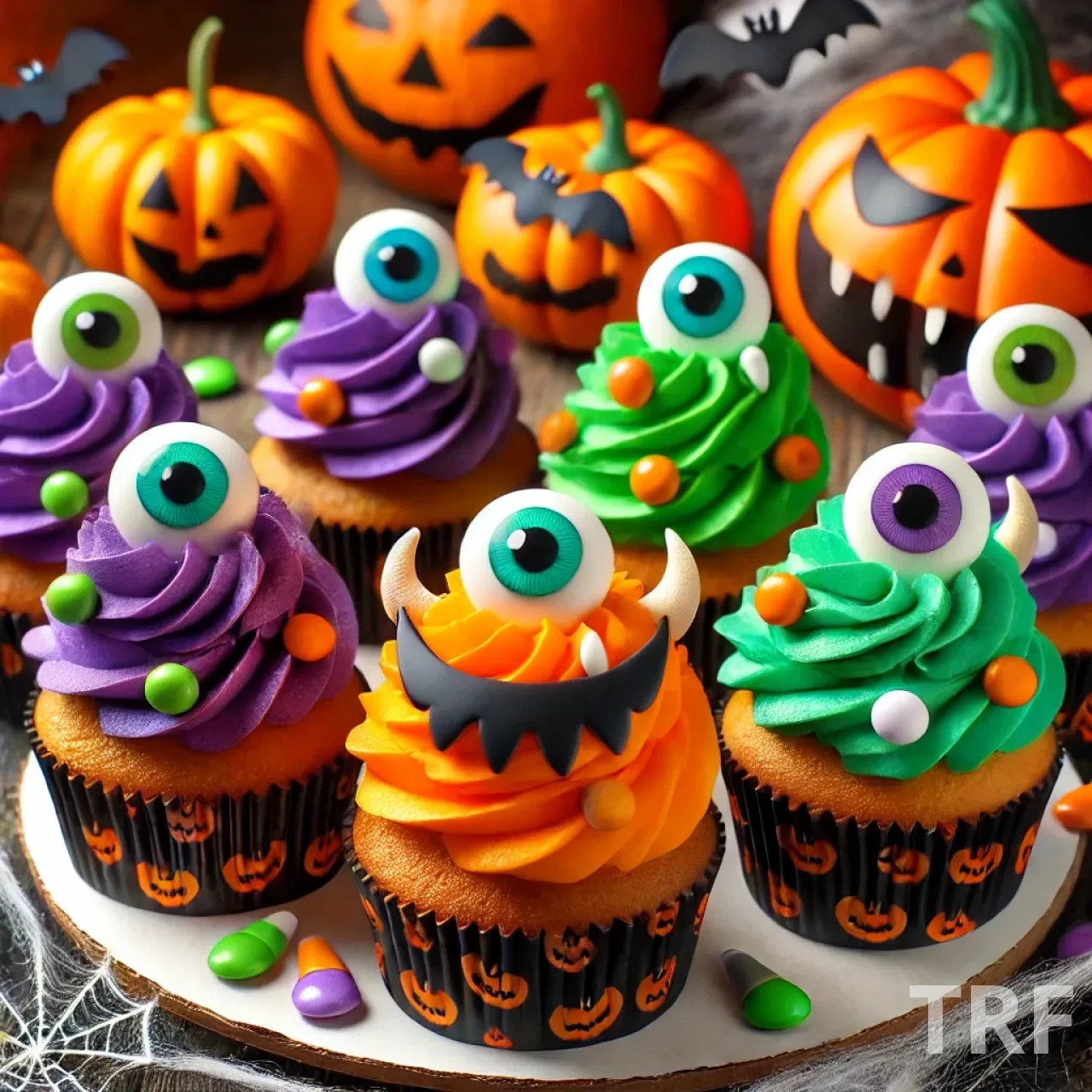 Cupcakes Monstres d'Halloween