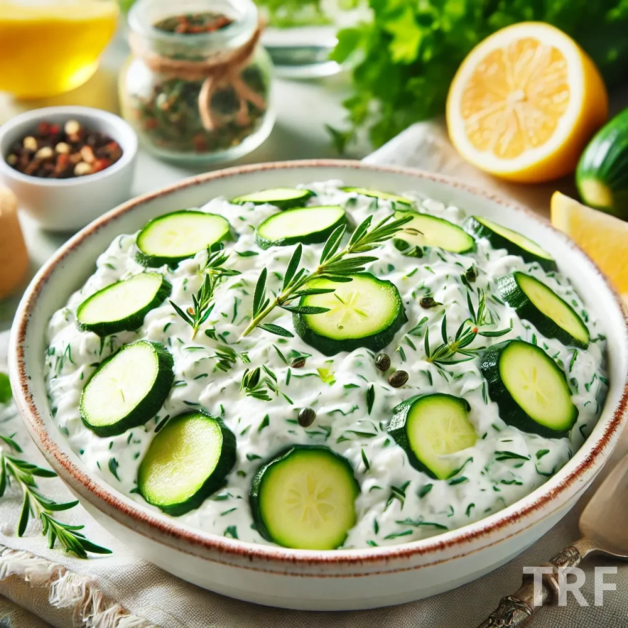 Tzatziki de Courgettes au Concombre