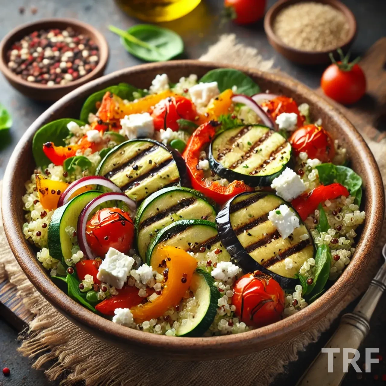 Salade de Quinoa aux Légumes Grillés