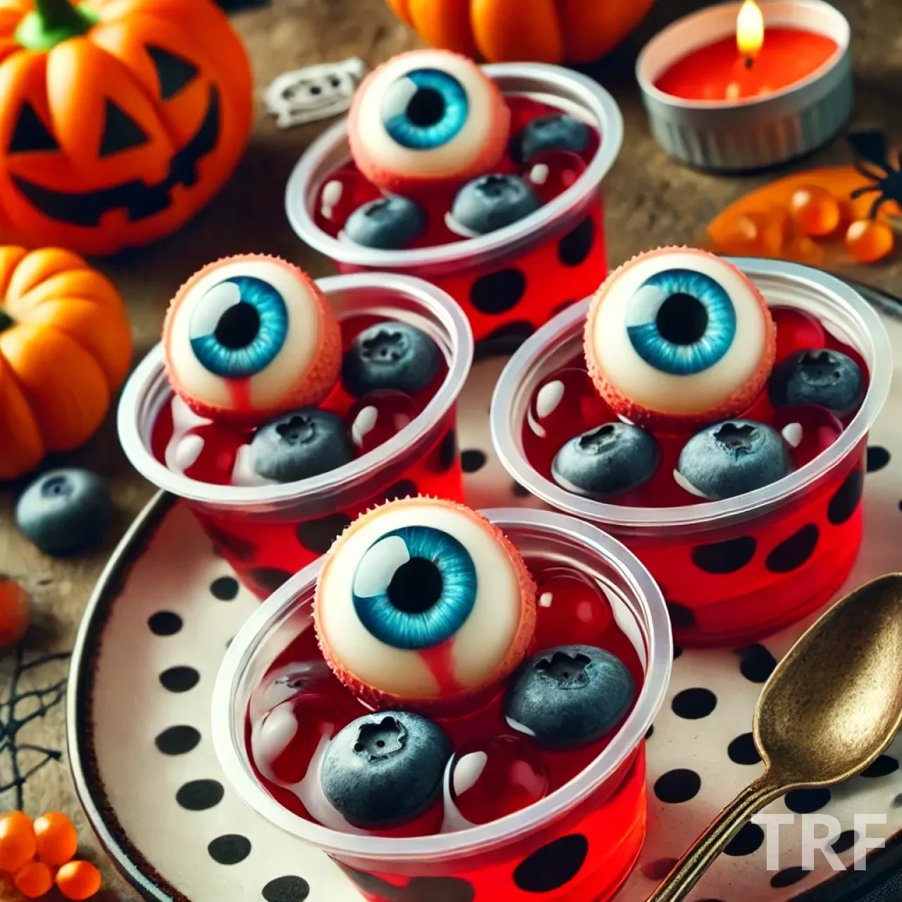 Yeux Sanglants en Gelée pour Halloween