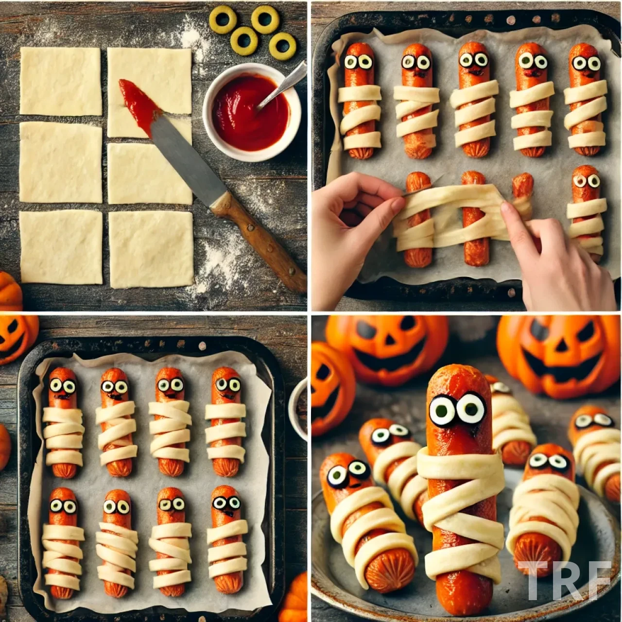 Apéro Halloween Doigts de Momies Feuilletés