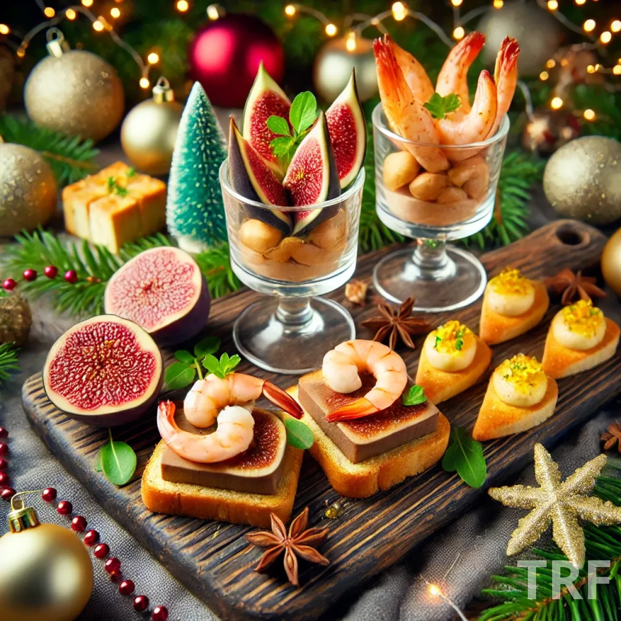 Plateau d'Apéritif de Noël Original et Gourmand