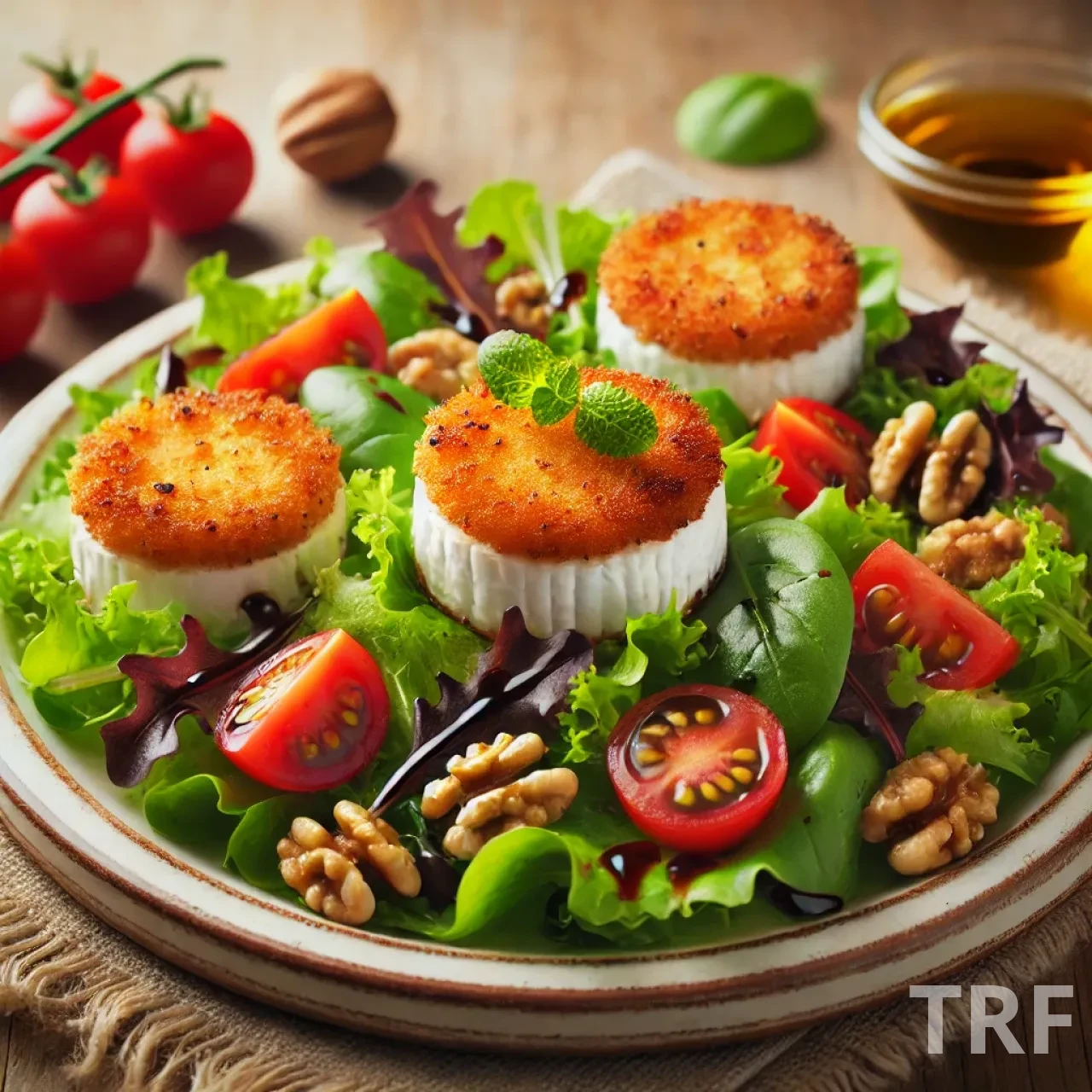 Salade de Chèvre Chaud Pané