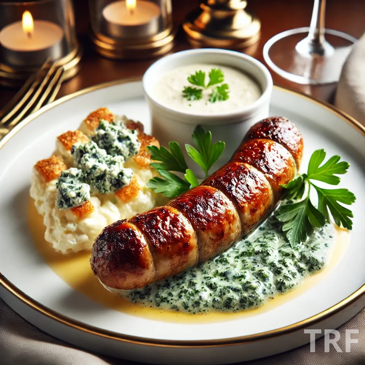 Boudin Blanc Tendre à la Crème de Roquefort