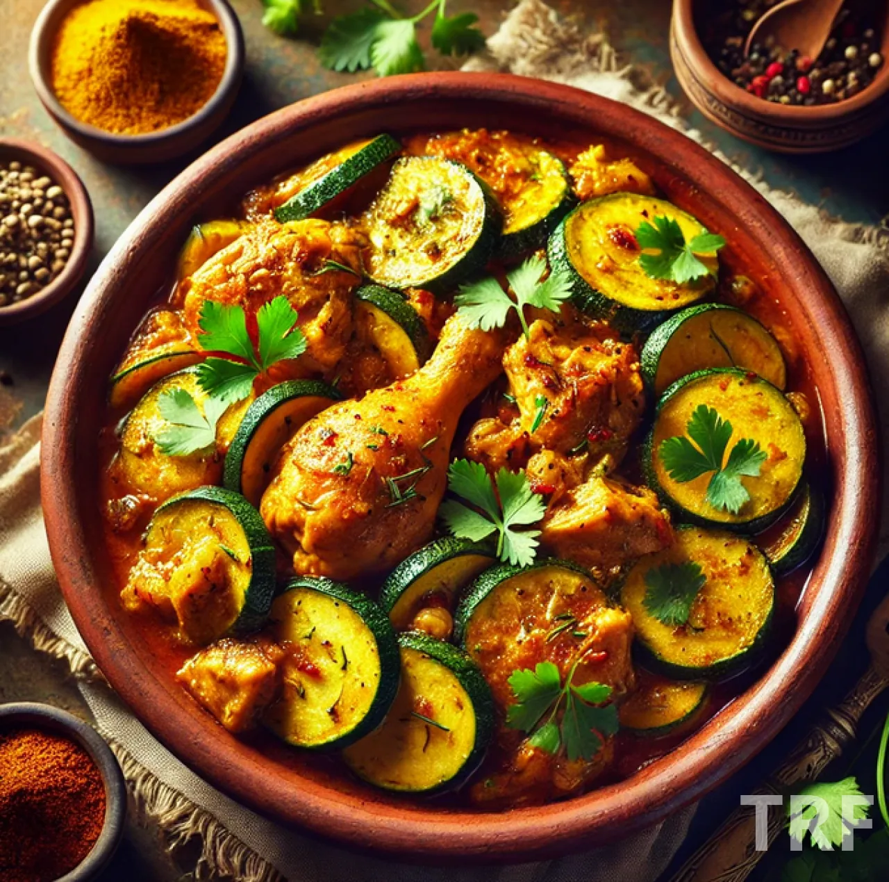 Poulet aux Courgettes façon Tajine