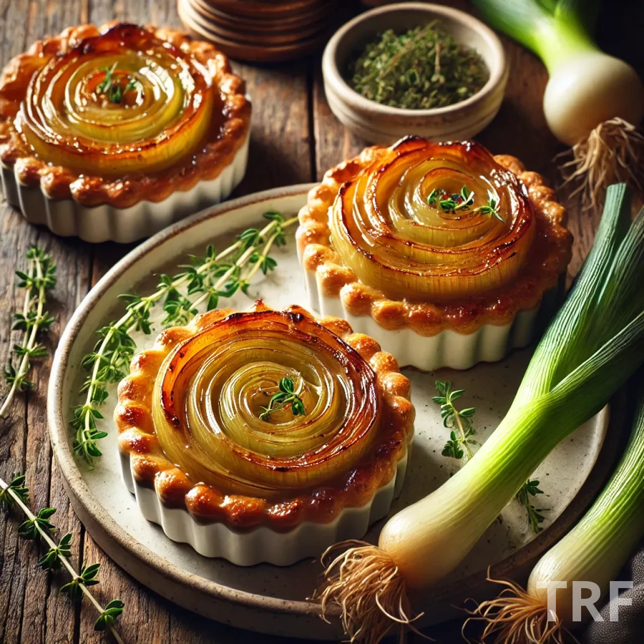 Petites Tatins de Poireaux