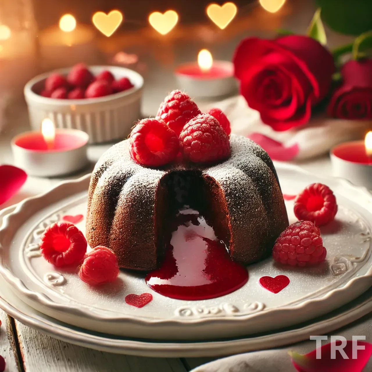 Fondant au Chocolat et Cœur Coulant Framboise