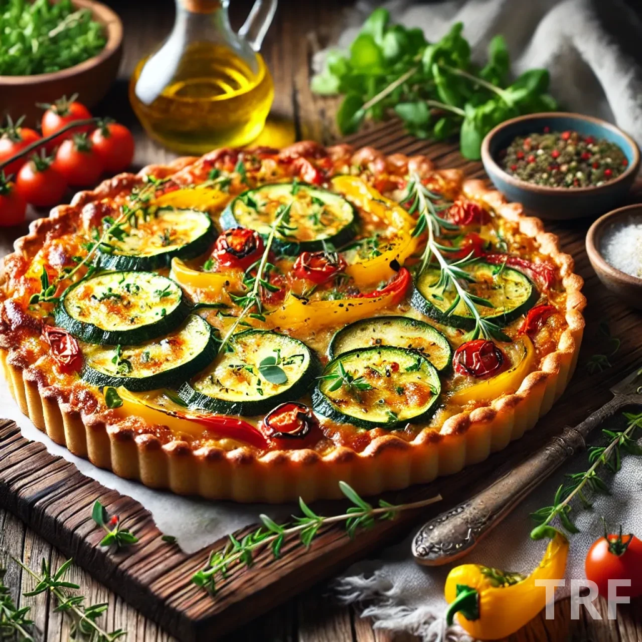 Tarte Salée aux Légumes et Fromage