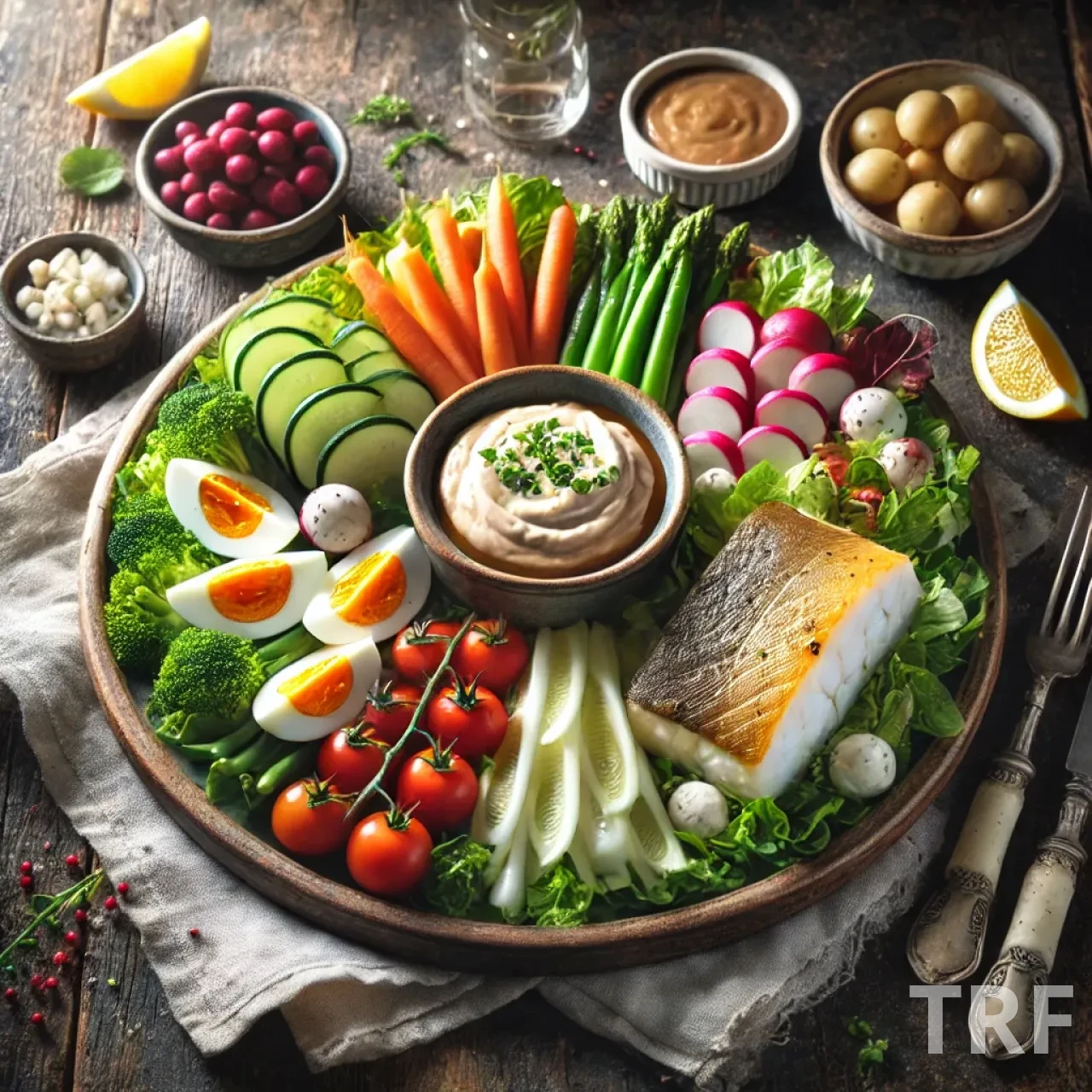 Bol d’aïoli traditionnel fait maison, épais et crémeux, accompagné d’ail et d’huile d’olive sur une table rustique provençale.
