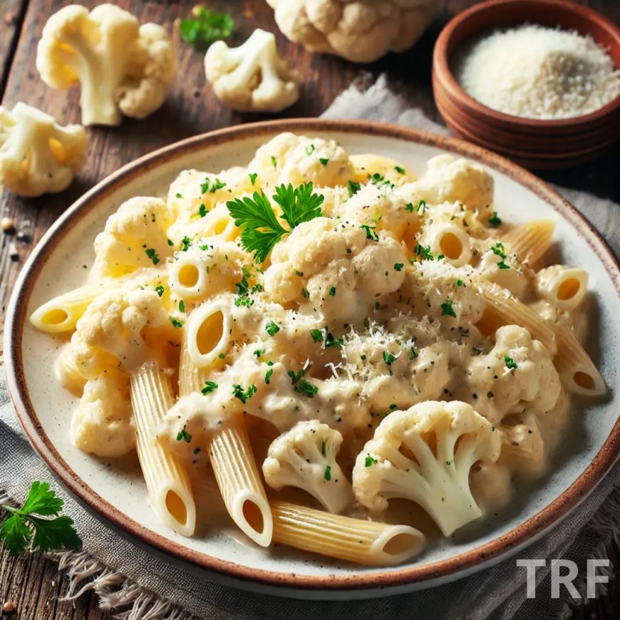 Recette Facile de Pâtes à la Sauce Crémeuse de Chou-Fleur : Le Secret d’une Sauce Saine et Savoureuse