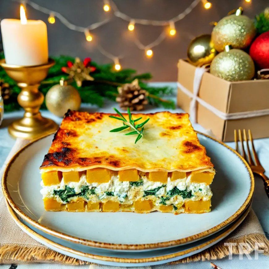Lasagne Butternut et Épinards à la Ricotta : Recette Végétarienne Légère et Savoureuse pour Noël