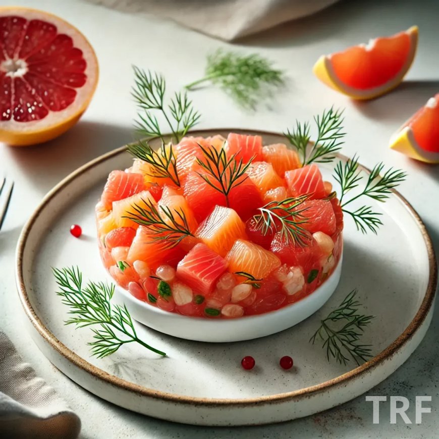 Tartare Saumon-Pamplemousse - Entrée Fraîche et Festive