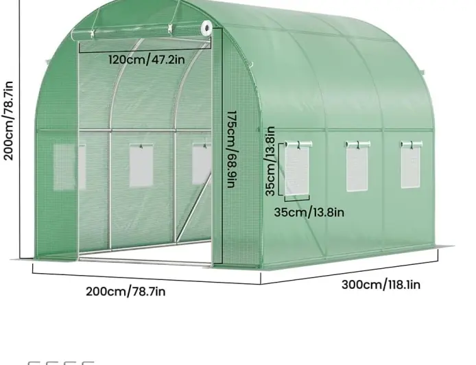 Serre de Jardin Tunnel 6m2